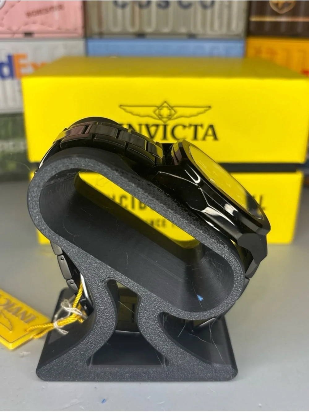 Invicta Diablo Black Skeleton Dial Stainless Steel Bracelet Watch